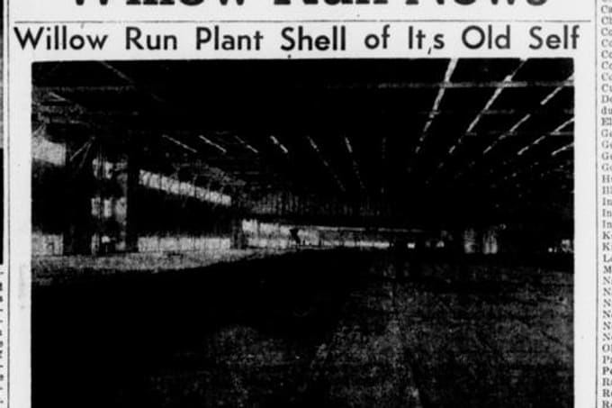 Front page, The Ypsilanti Daily Press, March 2, 1946